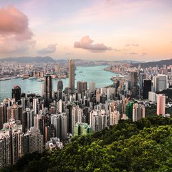 Hong Kong Skyline door Florian Wehde (bron: Unsplash)
