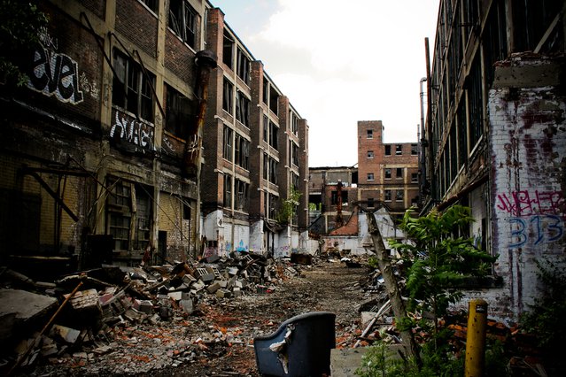 Verlaten fabriek in Detroit, Michigan door Atomazul (bron: Shutterstock)