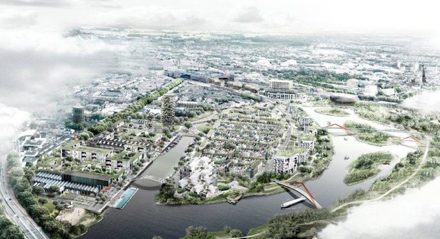Schets beoogde transformatie Havenkwartier Breda door Gemeente Breda (bron: Platform31)