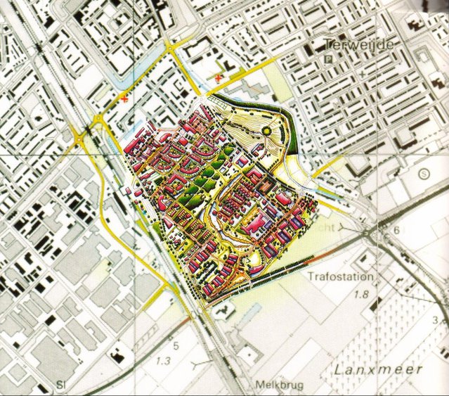 Stedenbouwkundig plan EVA Lanxmeer door Joachim Eble, Econnis i.s.m. Hyco Verhaagen, Copijn Landschapsarchitecten (bron: Copijn, Utrecht)