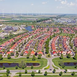 Luchtfoto van Dronten door Steve Photography (bron: Shutterstock)