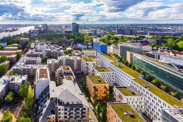 Groene daken in de stad door Dominik Michalek (bron: Shutterstock)