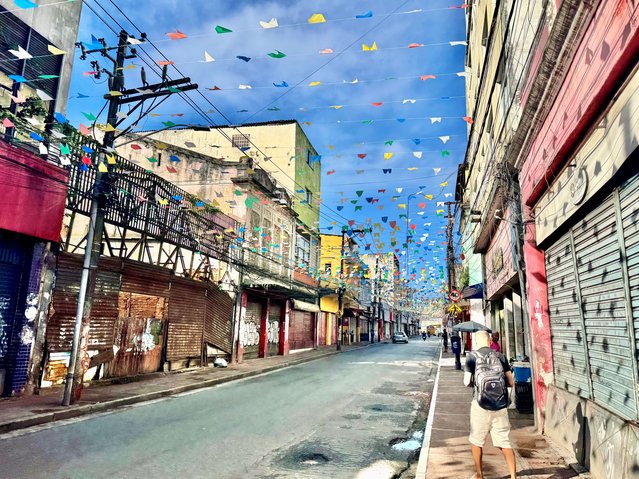winkelstraat in Salvador door Wouter Jan Verheul (bron: Wouter Jan Verheul)