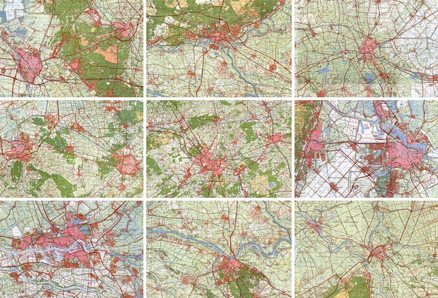 Stadsplattegronden in 1970 door Topotijdreis (bron: Topotijdreis)