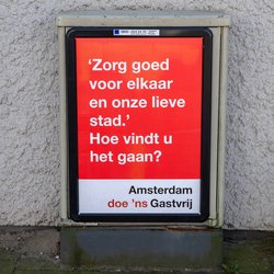 Reclamebord in Amsterdam door Dutchmen Photography (bron: Shutterstock)