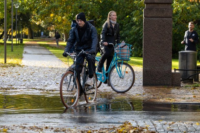 Fietsen in de regen in Odense: met slecht weer nog steeds inspiratie? door Alexanderstock23 (bron: shutterstock)