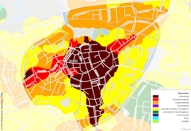 Breda centrum - Woonmilieus