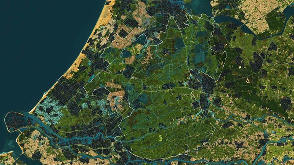 Groene hart, huidig mono-functioneel intensief landschap door Buro Sant en Co landschapsarchitectuur (bron: Sant en Co)
