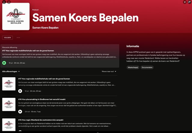 Podcast samen koers bepalen door KdG (bron: APPM)