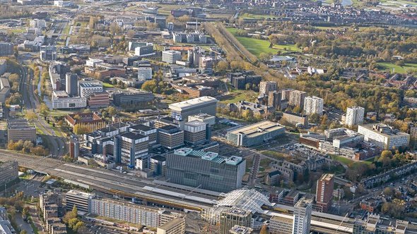 Luchtfoto van het Leiden Bio Science Park, onderdeel van één van de projecten van de Verstedelijkingsalliantie. door Verstedelijkingsalliantie (bron: Verstedelijkingsalliantie)