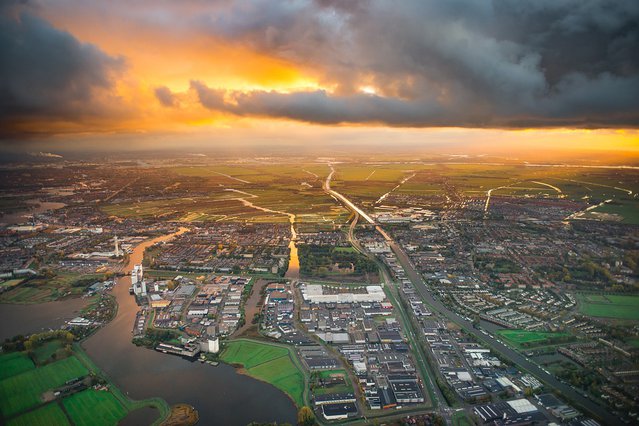 Wieringen luchtfoto door Publiek domein (bron: PxHere)