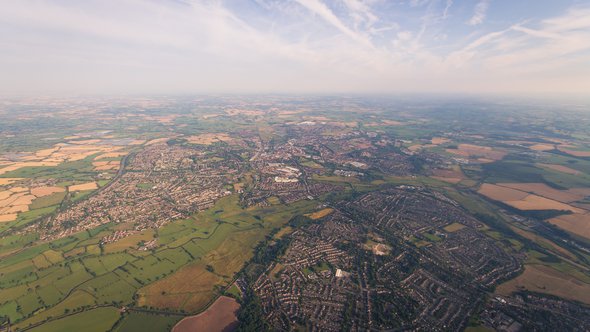 Stadsrand luchtfoto 9/1/2019