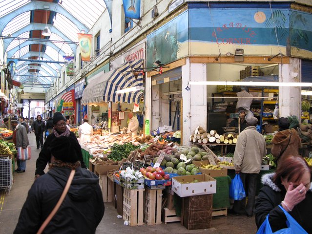 Brixton Market, Zuid-Londen, hotspot van afro-caribische keuken en cultuur door Maaike Schravesande (bron: Maaike Schravesande)