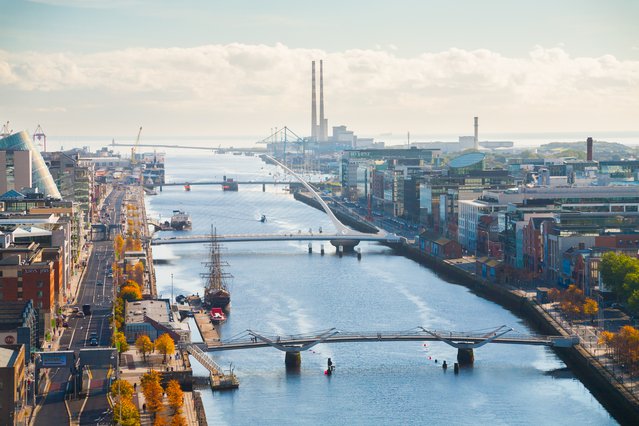 Luchtfoto Dublin door David Soanes (bron: shutterstock.com)