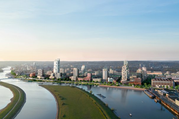 Rijnpark Visualisatie Fase 2 door Studio D (bron: Gemeente Arnhem)