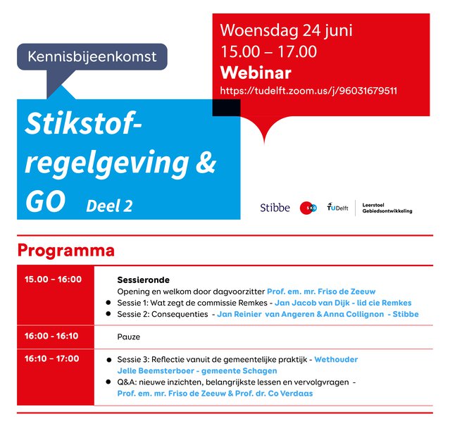 Stikstofbijeenkomst 24 juni programma