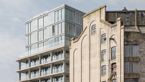 Meelpakhuis en Silogebouw door Corentin Haubrugge (bron: Van der Wiel Bouw)