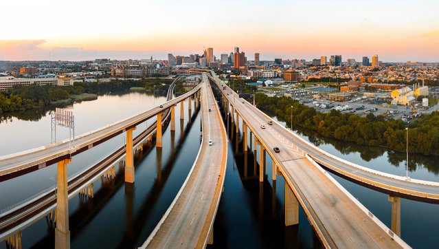 Baltimore City vanuit de lucht door Suraju Kehinde (bron: Shutterstock)