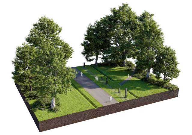 Gedenkroute Westerbork door Mecanoo (bron: Mecanoo)