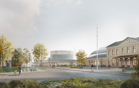 Station Zwolle door Atelier Luce (bron: Studio Nauta)