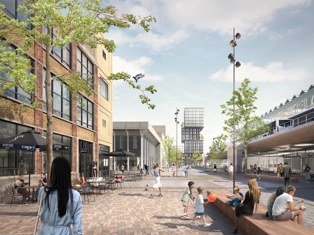 Hart van Zuid Render door © Plotvis (bron: Kraaijvanger Architects)