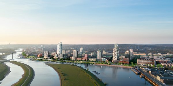 Rijnpark Visualisatie Fase 2 door Studio D (bron: Gemeente Arnhem)