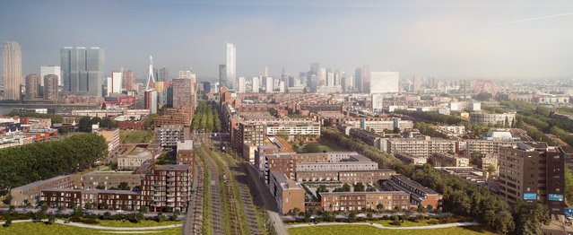Parkstad Rotterdam - luchtfoto (bron: Powerhouse Company)