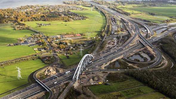 A1 Muiderberg door Aerovista Luchtfotografie (bron: shutterstock)
