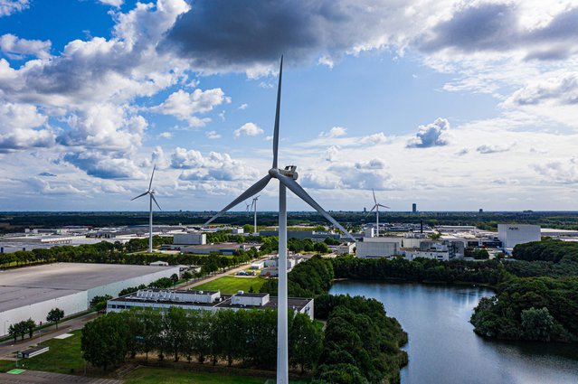 Windmolens in de regio Hart van Brabant door Elco van Berkel (bron: VanBerkel.studio)