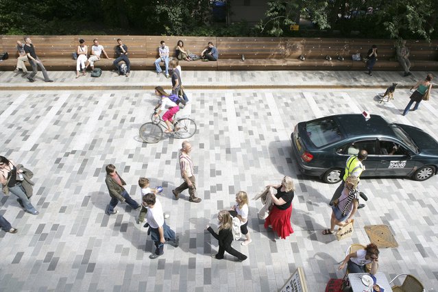 Herstructurering openbare ruimte in Brighton door Gehl Architects (bron: stadszaken.nl)