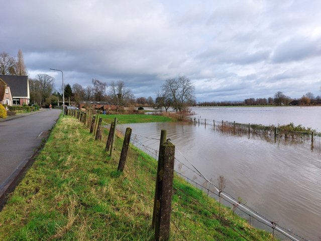 Hoogwater in de rivier de Ijssel door Picture-Partners (bron: Shutterstock)
