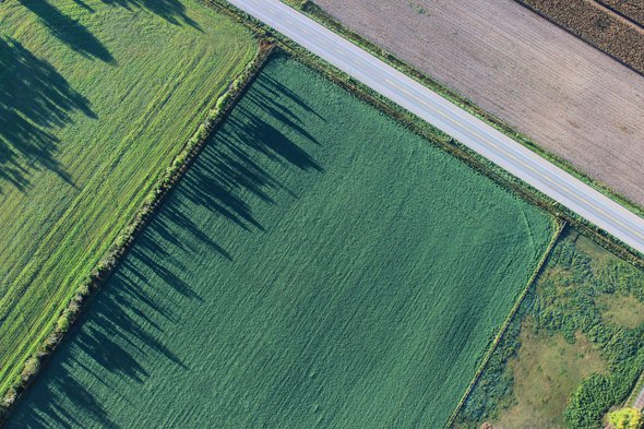 Landbouw akkerland luchtfoto door Pexels (bron: Pixabay)