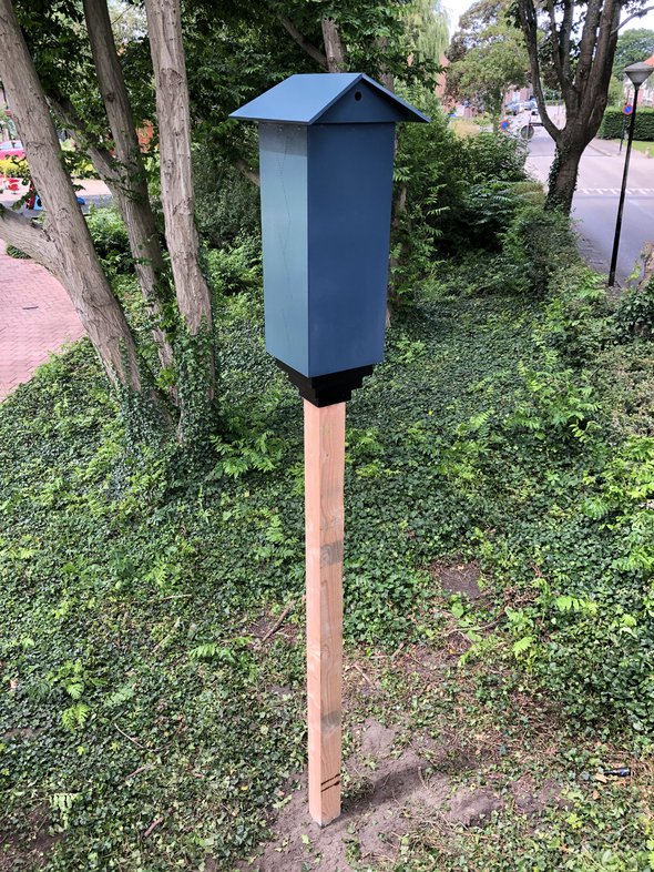Paalkast door Nest architect voor de dieren - 2021 (bron: Nest architect voor de dieren - 2021)