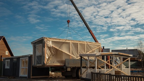 Bezorging woning (Flexwoning) door madcat13shumbrat (bron: shutterstock.com)