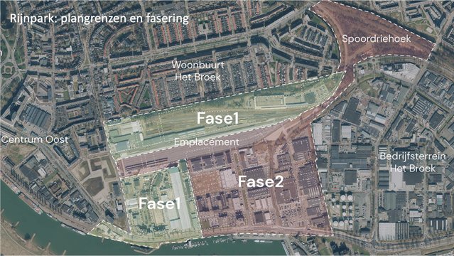 Rijnpark Fasering door Gemeente Arnhem (bron: Gemeente Arnhem)