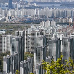 New apartments at Gangnam in Seoul door kyunghyun Min (bron: Shutterstock)