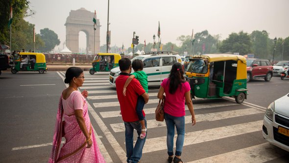 Publieke ruimte in New Delhi door PradeepGaurs (bron: Shutterstock)