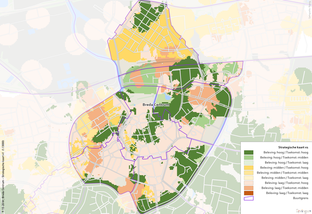 Breda centrum - strategische kaart