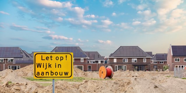 Wijk in aanbouw door Martin Bergsma (bron: shutterstock)