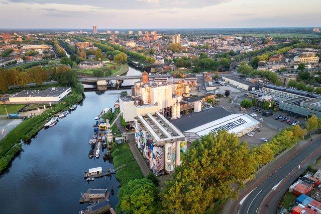 Droneshot Tramkade door Gemeente Den Bosch (bron: Gemeente Den Bosch)