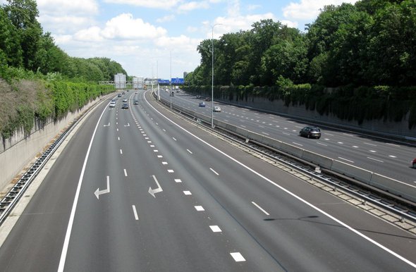 De A27-snelweg bij Amelisweerd door European Roads (bron: Flickr)
