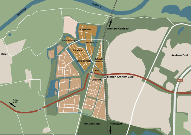 Kaart Schuytgraaf door Zarah Ursinus (bron: Gebiedsontwikkeling.nu)