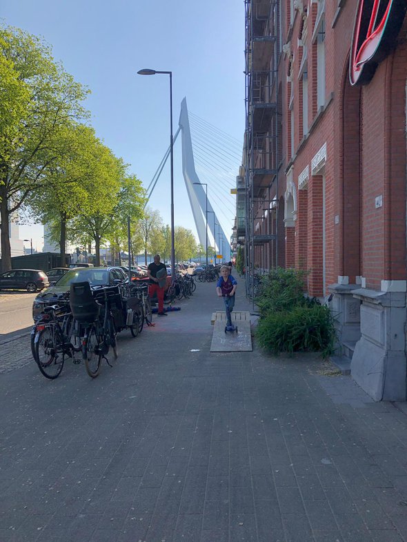 Skateramp op Noordereiland - april 2020 (foto: Alijd van Doorn)