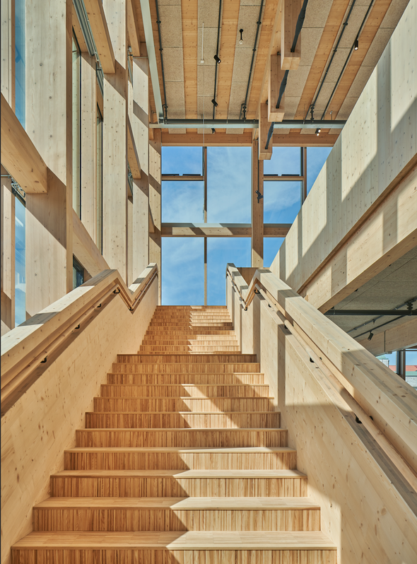 Detail trappenhuis Sara Cultural Centre door Ake Eson Lindman (bron: White Arkitekter)