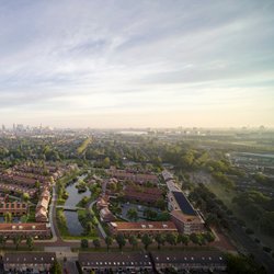 Tuinbuurt Vrijlandt Vogelvlucht door Ballast Nedam (bron: Ballast Nedam)