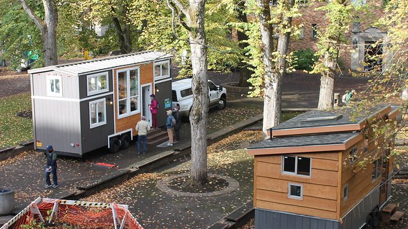 Tiny houses, houten huisjes -> DanDavidCook, Portland