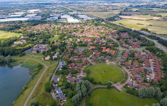 Milton Keynes, VK door Go My Media (bron: shutterstock)