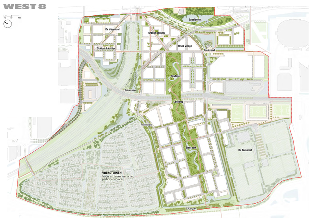 SR plankaart DNK door West 8 (bron: West 8)