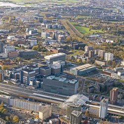 Luchtfoto van het Leiden Bio Science Park, onderdeel van één van de projecten van de Verstedelijkingsalliantie. door Verstedelijkingsalliantie (bron: Verstedelijkingsalliantie)