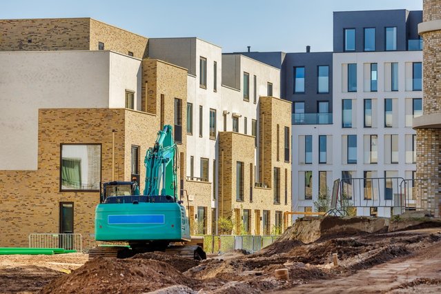 Bouw van moderne gezinswoningen in Zutphen door Martin Bergsma (bron: Shutterstock)